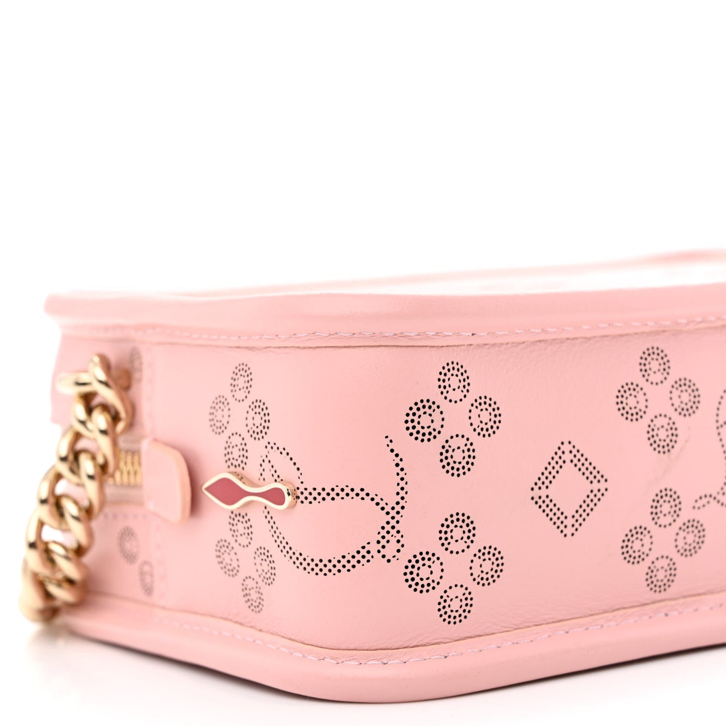 Calfskin Small Radioloubi Rosy