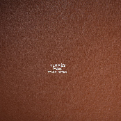 Hermes Ostrich Barenia Picotin Lock 22 Gold Fauve 8 of 12