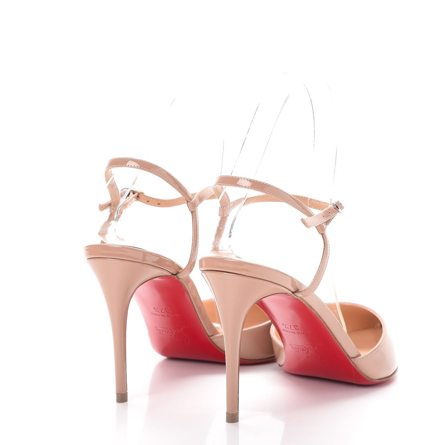 Patent Rivierina Ankle Strap 85 Pumps 37.5 Beige