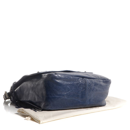 Balenciaga Chevre Besace Messenger Flap Bag Marine 6 of 12
