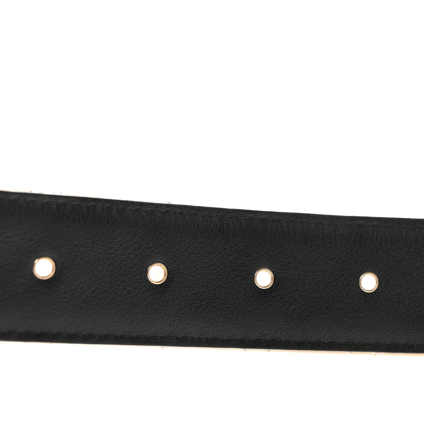 Lambskin Quilted CC Belt 75 30 Beige