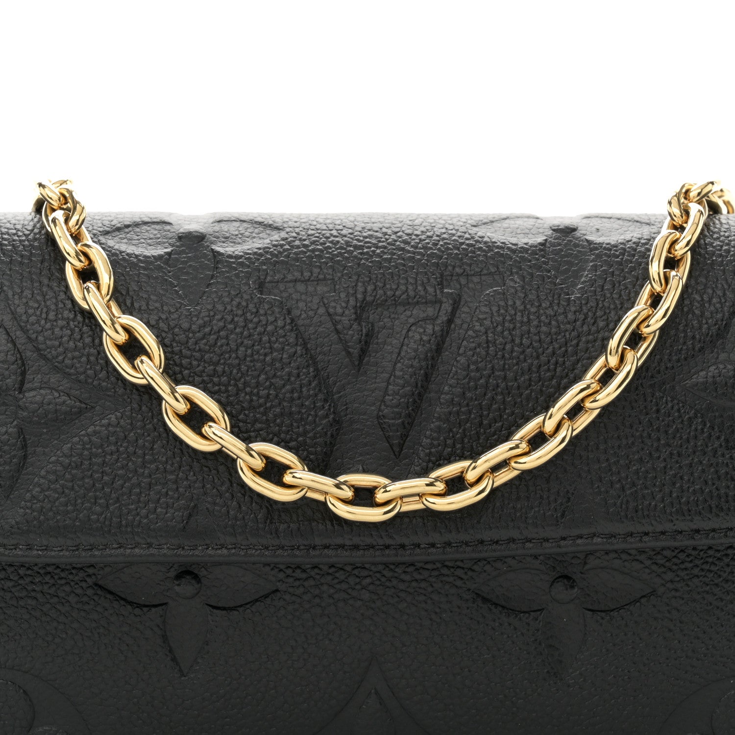Louis Vuitton Empreinte Monogram Giant Ivy Wallet On Chain Black 7 of 10