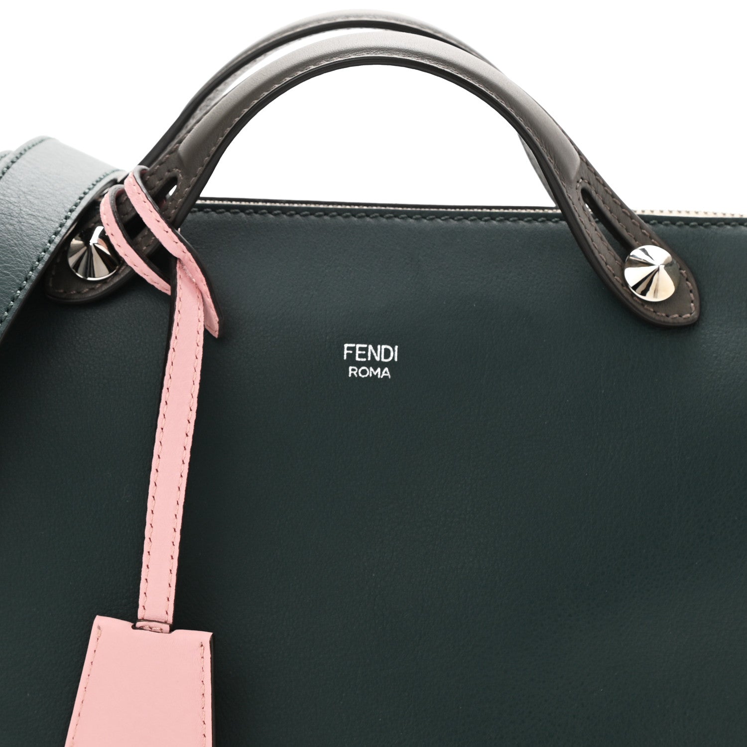 Fendi Vitello Dolce 4 Color Medium By The Way Boston Bag Verde Inglese Multicolor 8 of 10