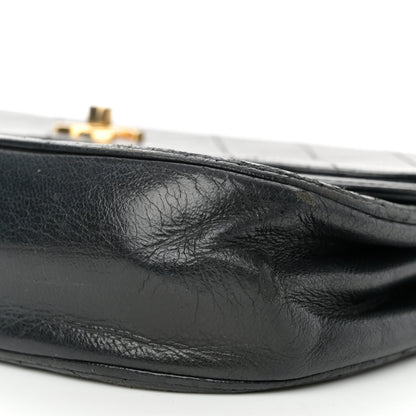 Chanel Lambskin Quilted Medium Round Double Flap Black 10 of 19