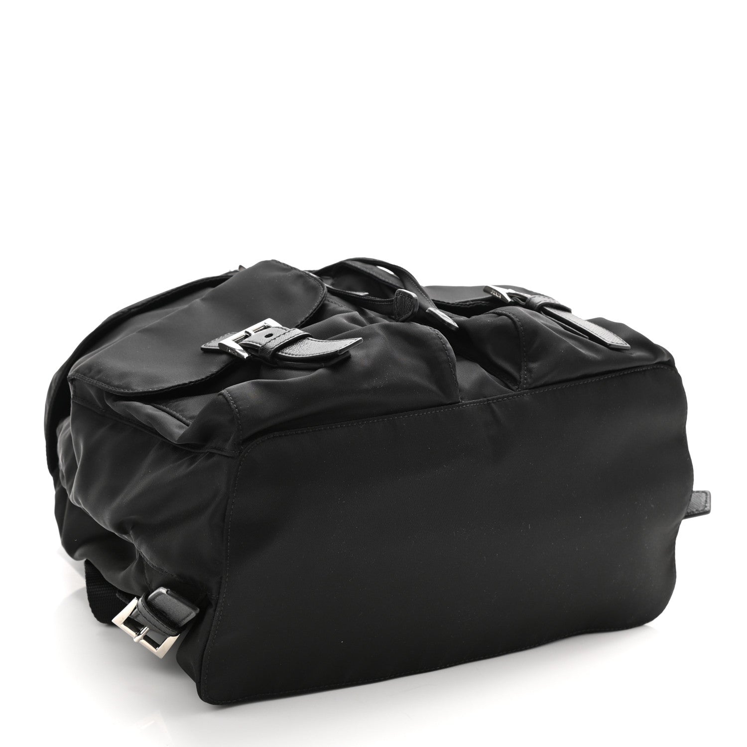 Prada Tessuto Nylon Saffiano Medium Backpack Black 4 of 10