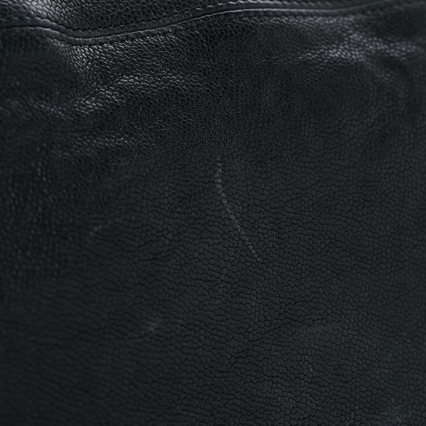 Distressed Caviar XL Coco Cabas Black