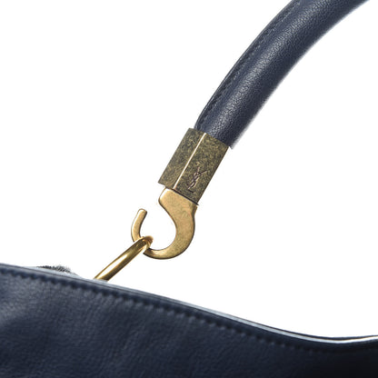 Saint Laurent Goatskin Large Roady Hobo Navy 8 of 12