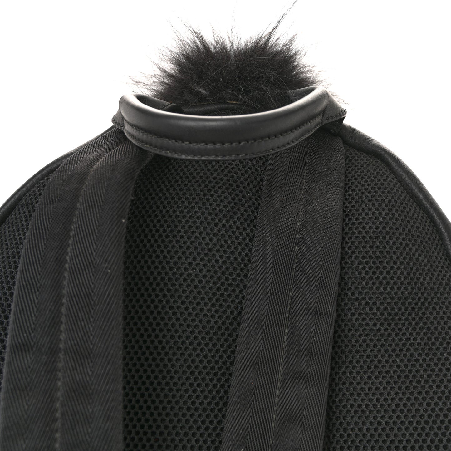 Nylon Vitello Elite Flamingo Fox Goat Fur Lightning Monster Eyes Backpack Rosso Black