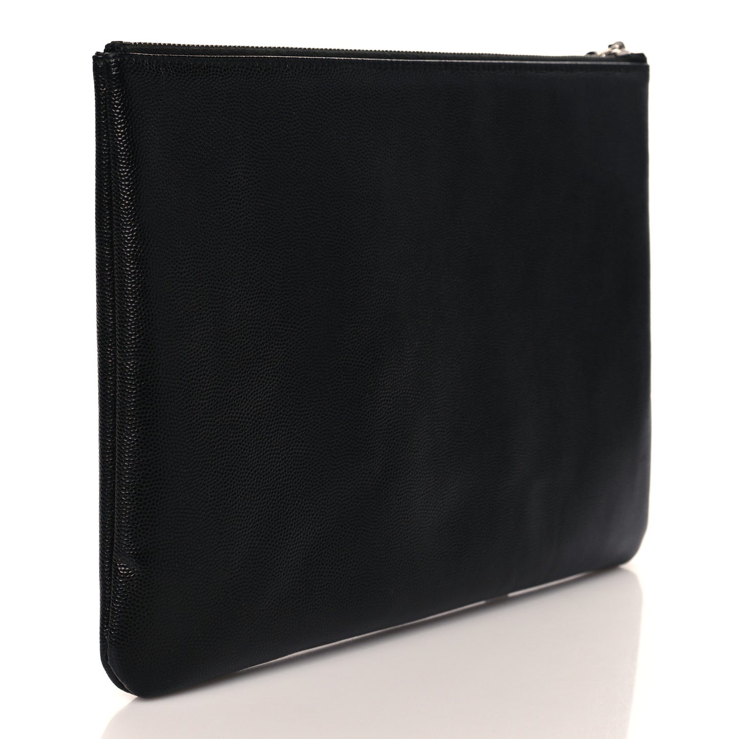 Caviar Studded Medium Deauville Pouch Black