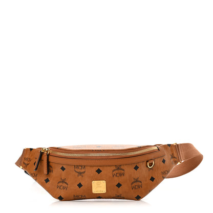 MCM Visetos Small Fusten Belt Bag Cognac 1 of 8