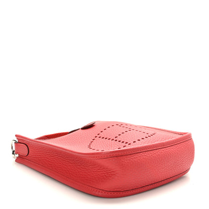 Hermes Taurillon Clemence Evelyne TPM Rouge Pivoine 4 of 9