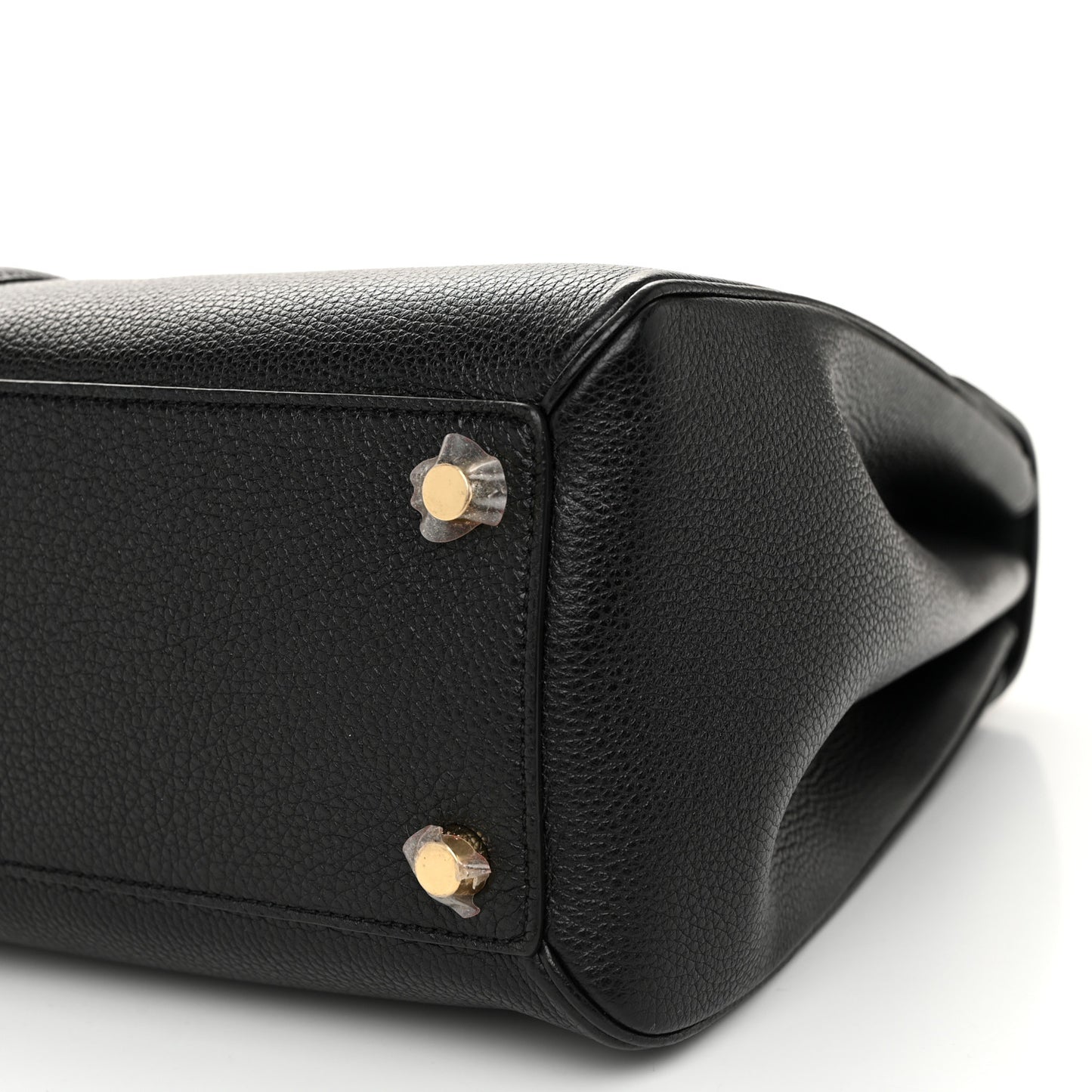 Grained Calfskin Classique 16 Top Handle Bag Black