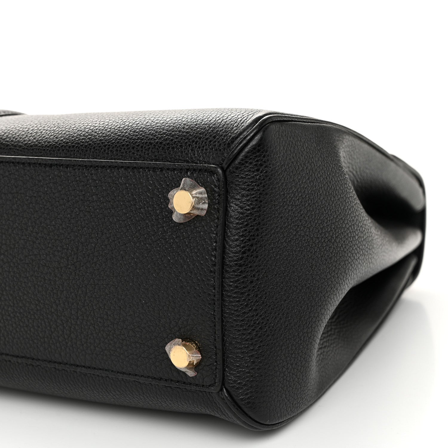 Celine Grained Calfskin Classique 16 Top Handle Bag Black 10 of 12