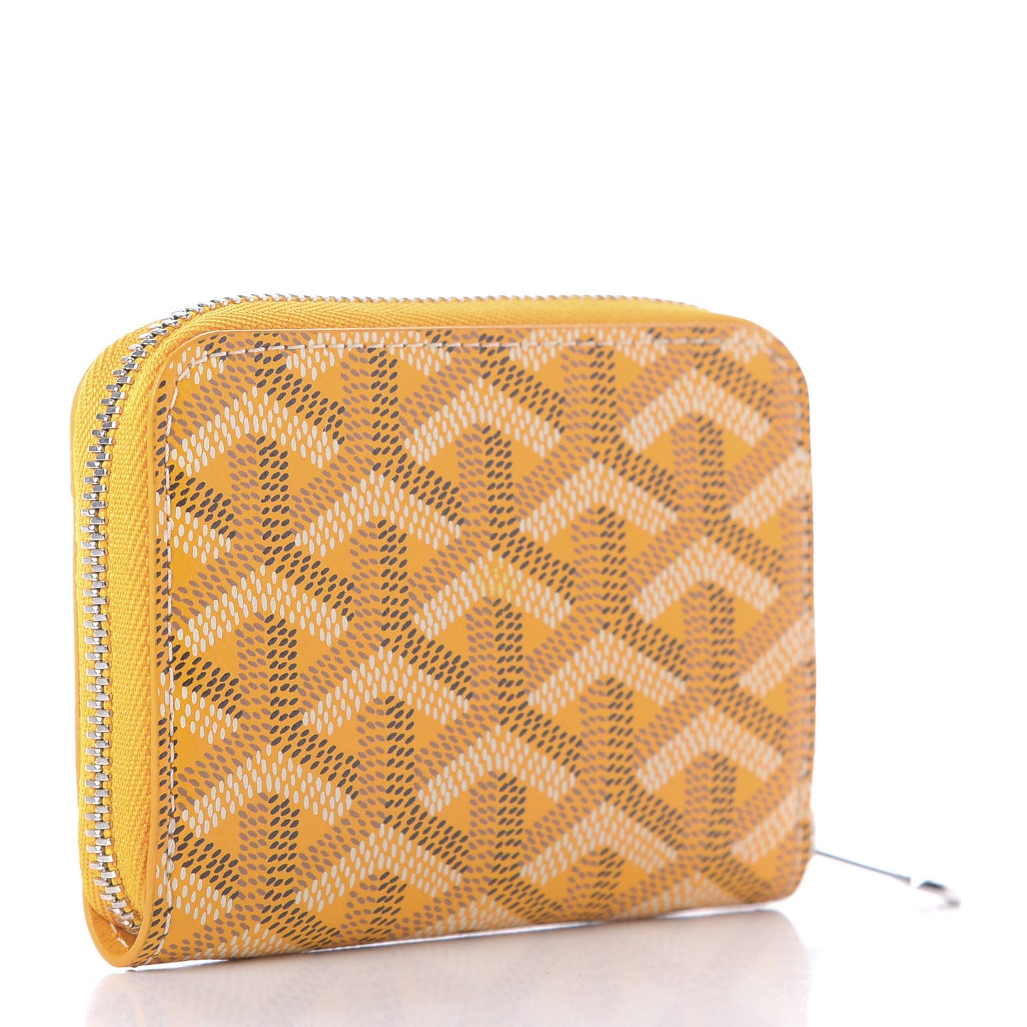 Goyardine Compact Wallet Yellow