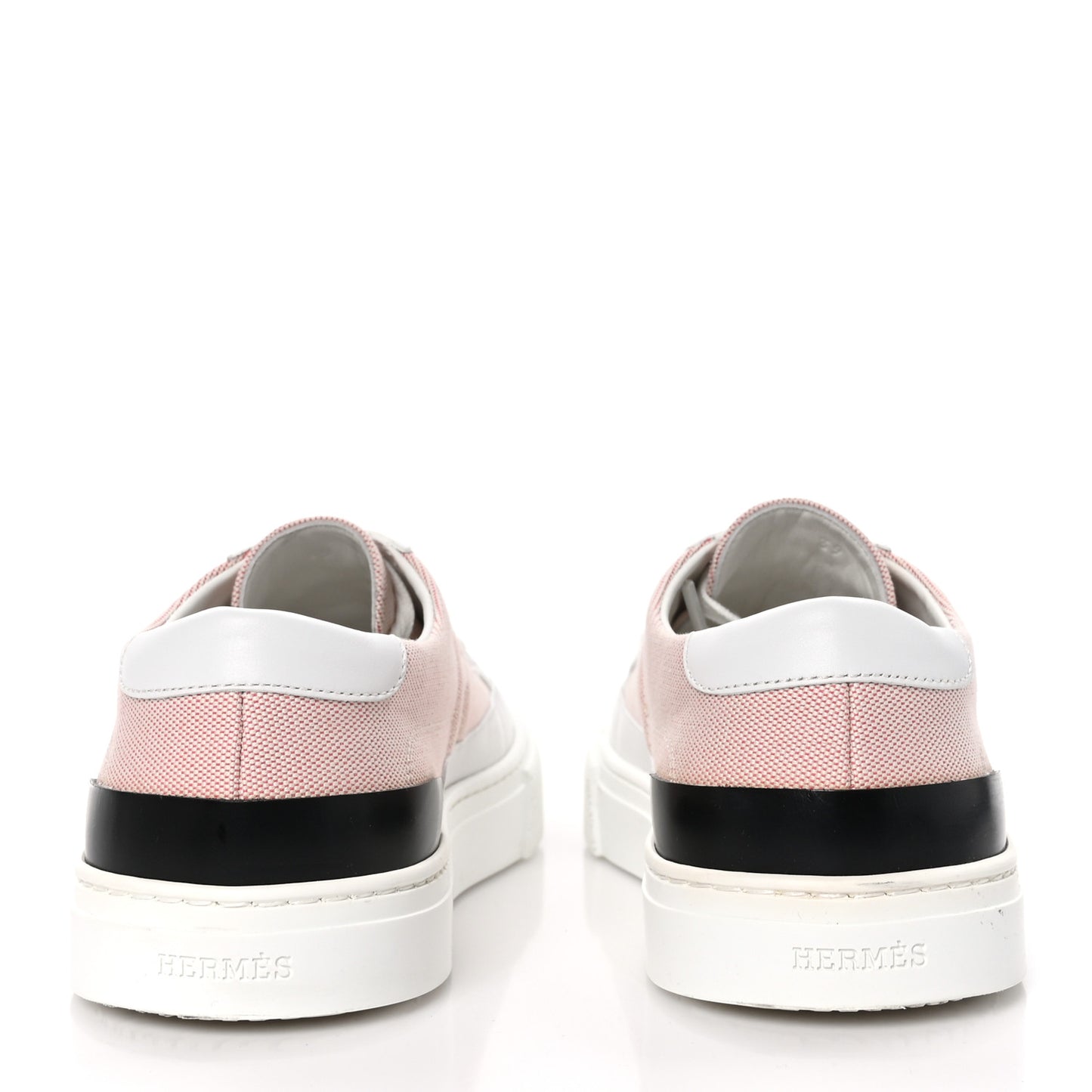 Canvas Calfskin Deep Sneakers 39 Framboise White