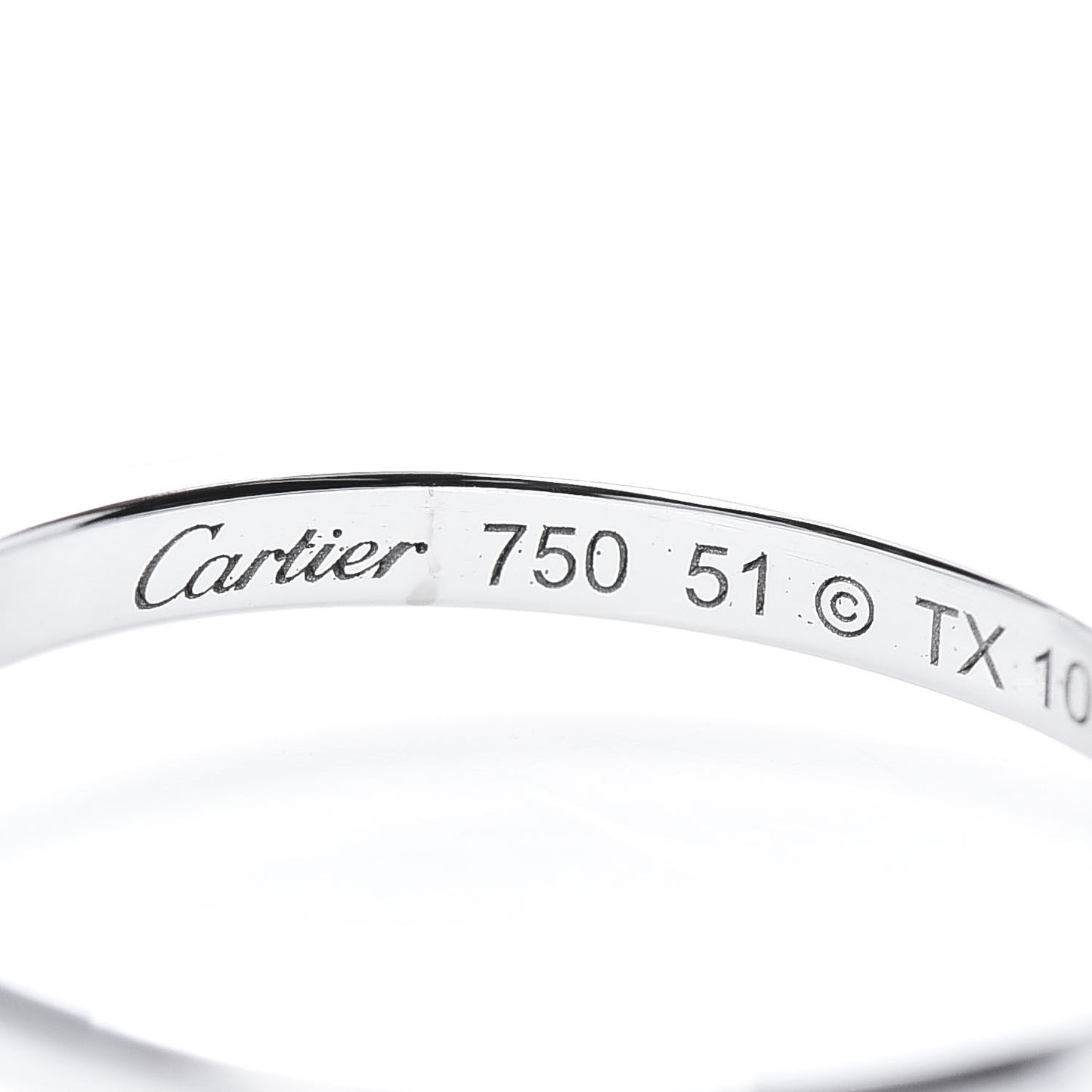 18K White Gold Diamond D'Amour Heart Ring 51 5.75