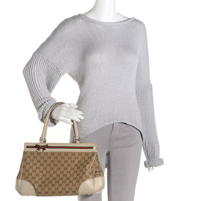 Gucci Monogram Medium Mayfair Tote Off White 2 of 9