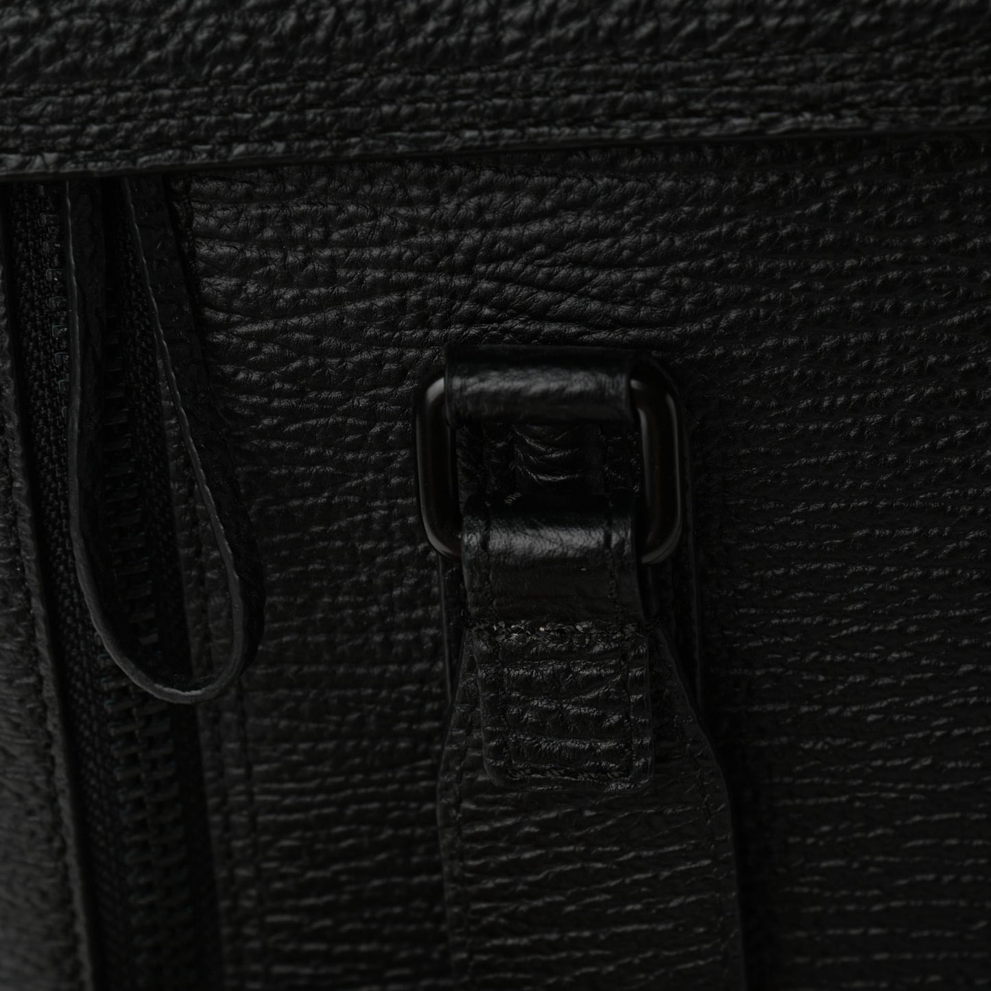 Textured Calfskin Large Pashli Satchel Black