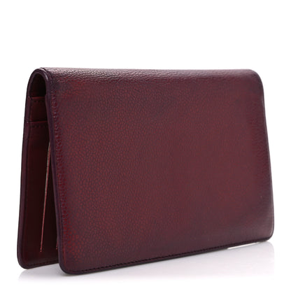 Chanel Caviar Timeless CC Yen Wallet Burgundy 3 of 8