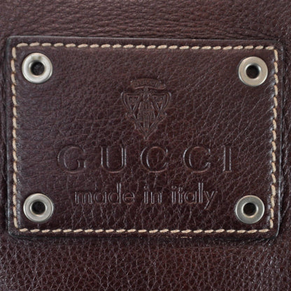 Gucci Leather Large Tote Unisex Brown 7 of 10