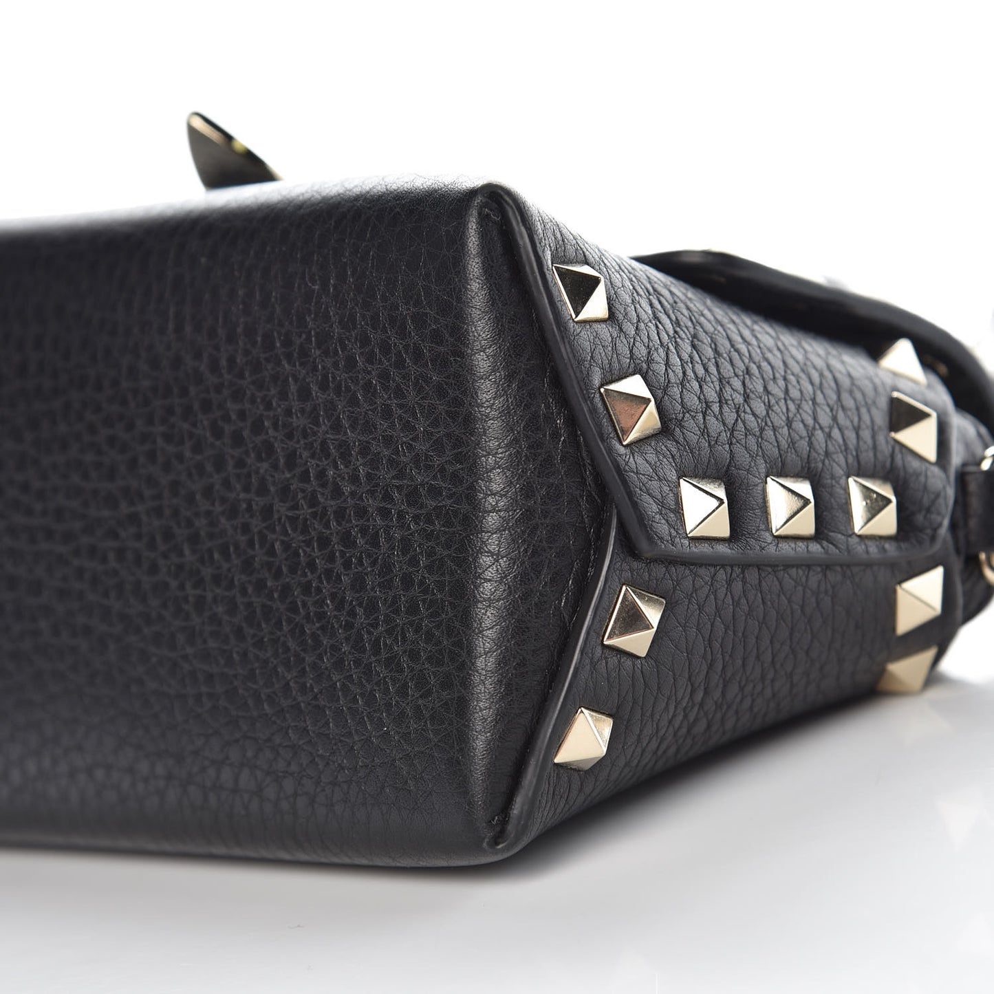 Vitello Mini Rockstud Crossbody Bag Black