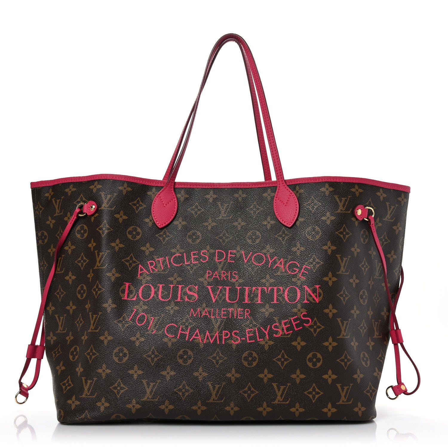 Louis Vuitton Monogram Articles de Voyage Ikat Neverfull GM Rose Indien 1 of 10