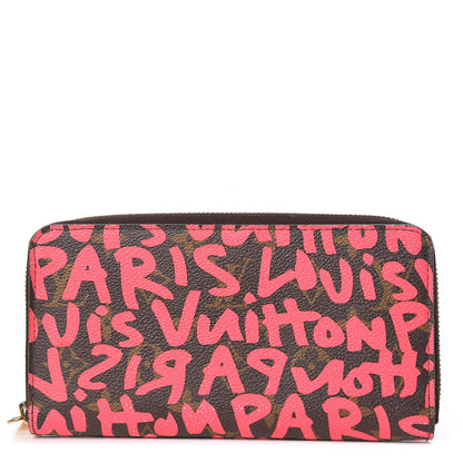 Louis Vuitton Monogram Graffiti Zippy Wallet Fuchsia 1 of 17