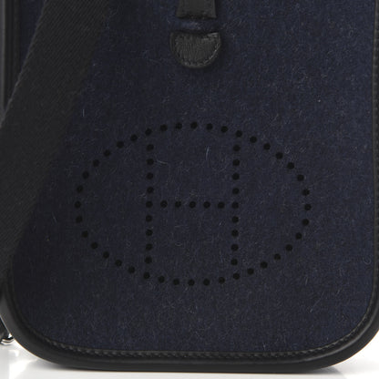 Hermes Swift Sangle Wooly Evelyne TPM Bleu Nuit Black 9 of 9