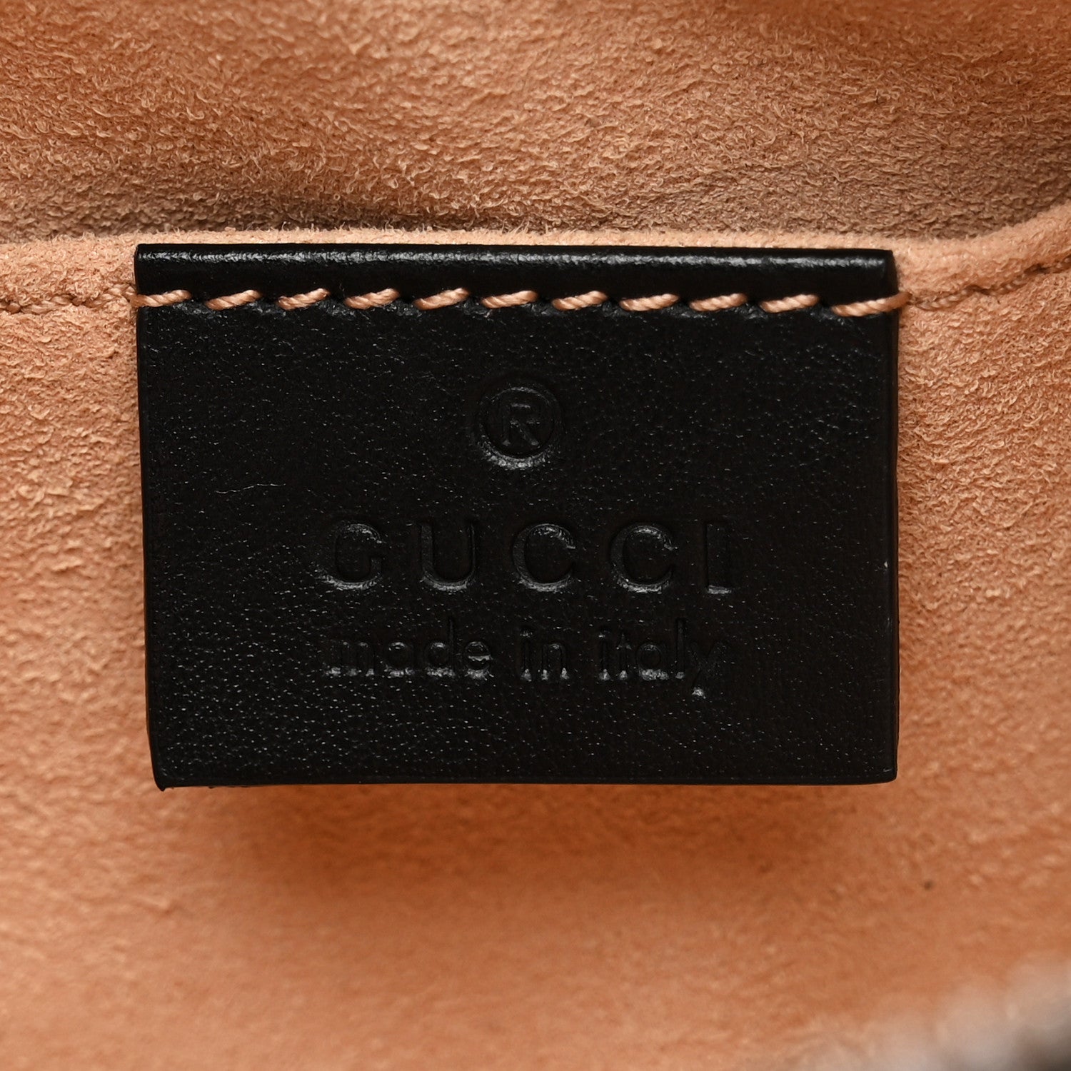 Gucci Calfskin Matelasse Mini GG Marmont Chain Shoulder Bag Black 5 of 9