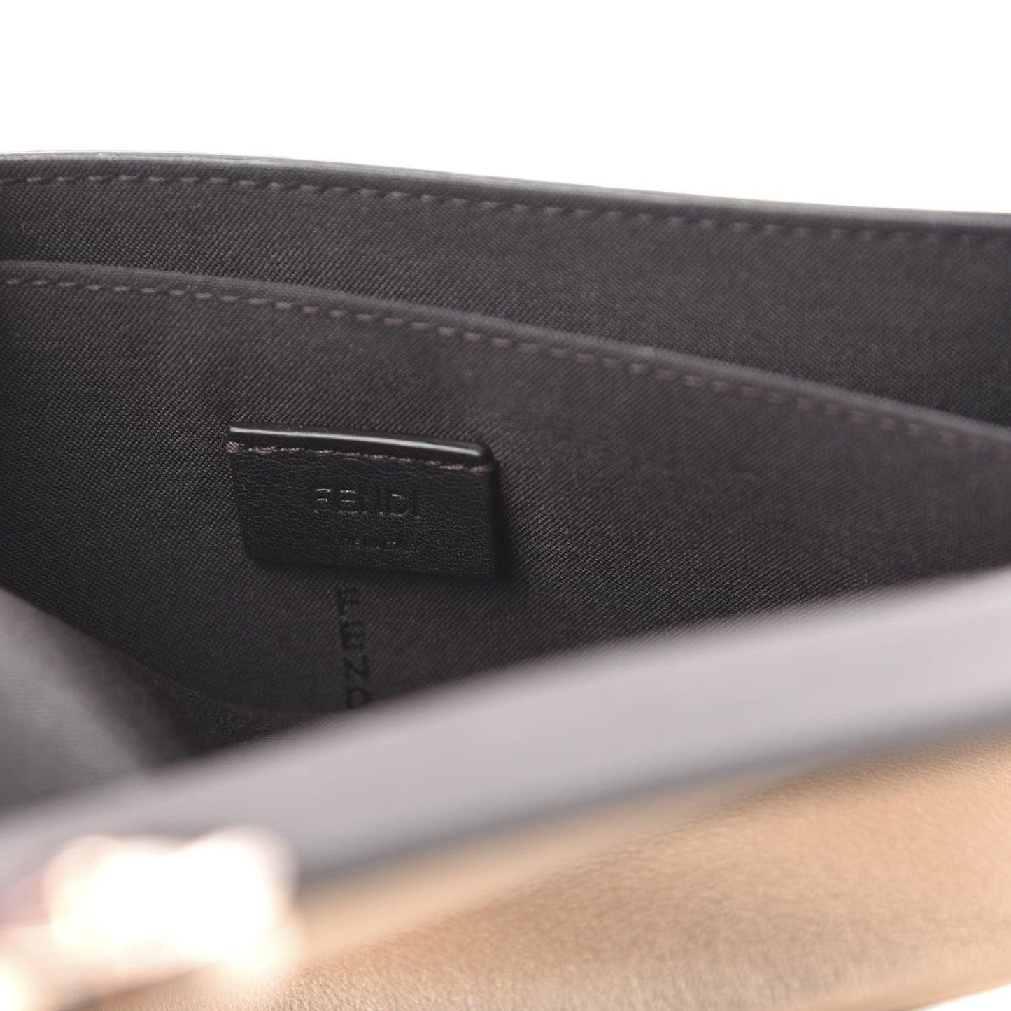 Vitello Laminato F is Fendi Envelope Wallet on Chain Rame