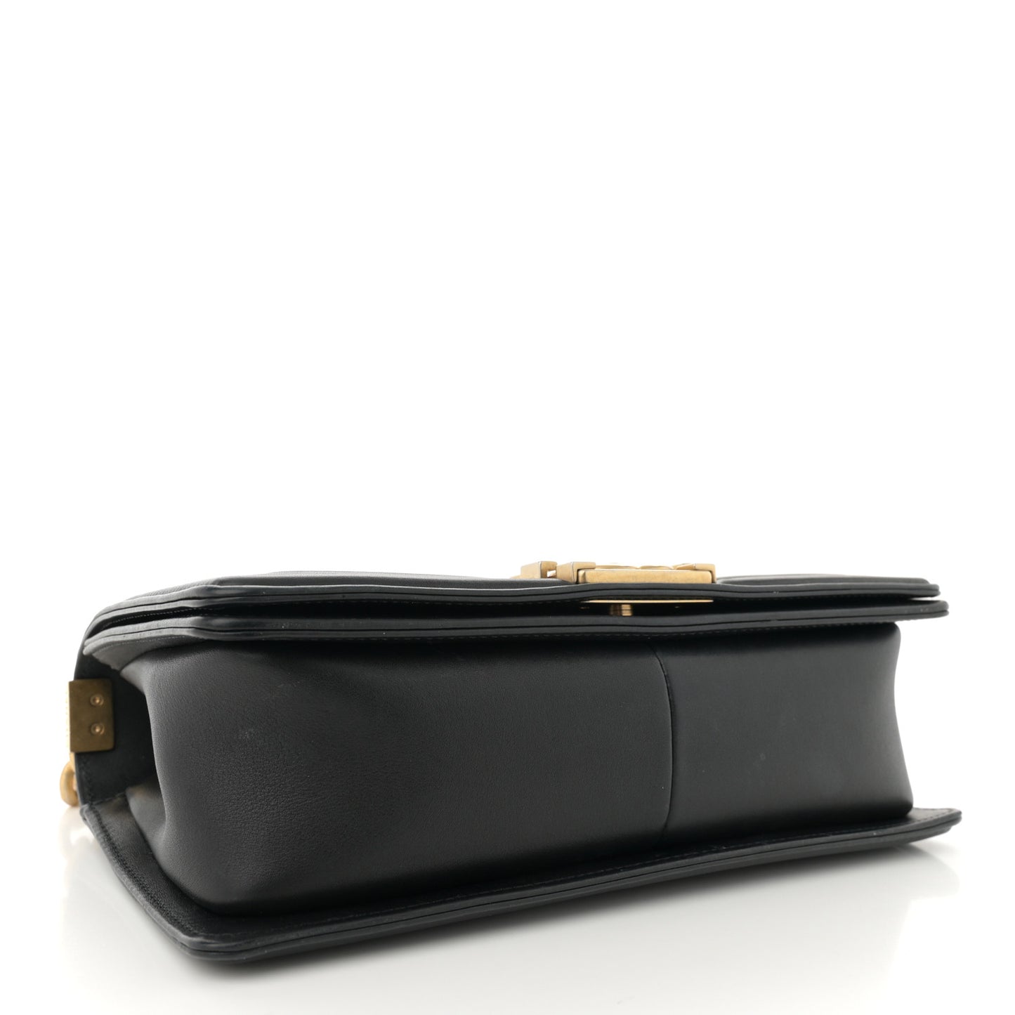 Lambskin Quilted Medium Boy Flap Black