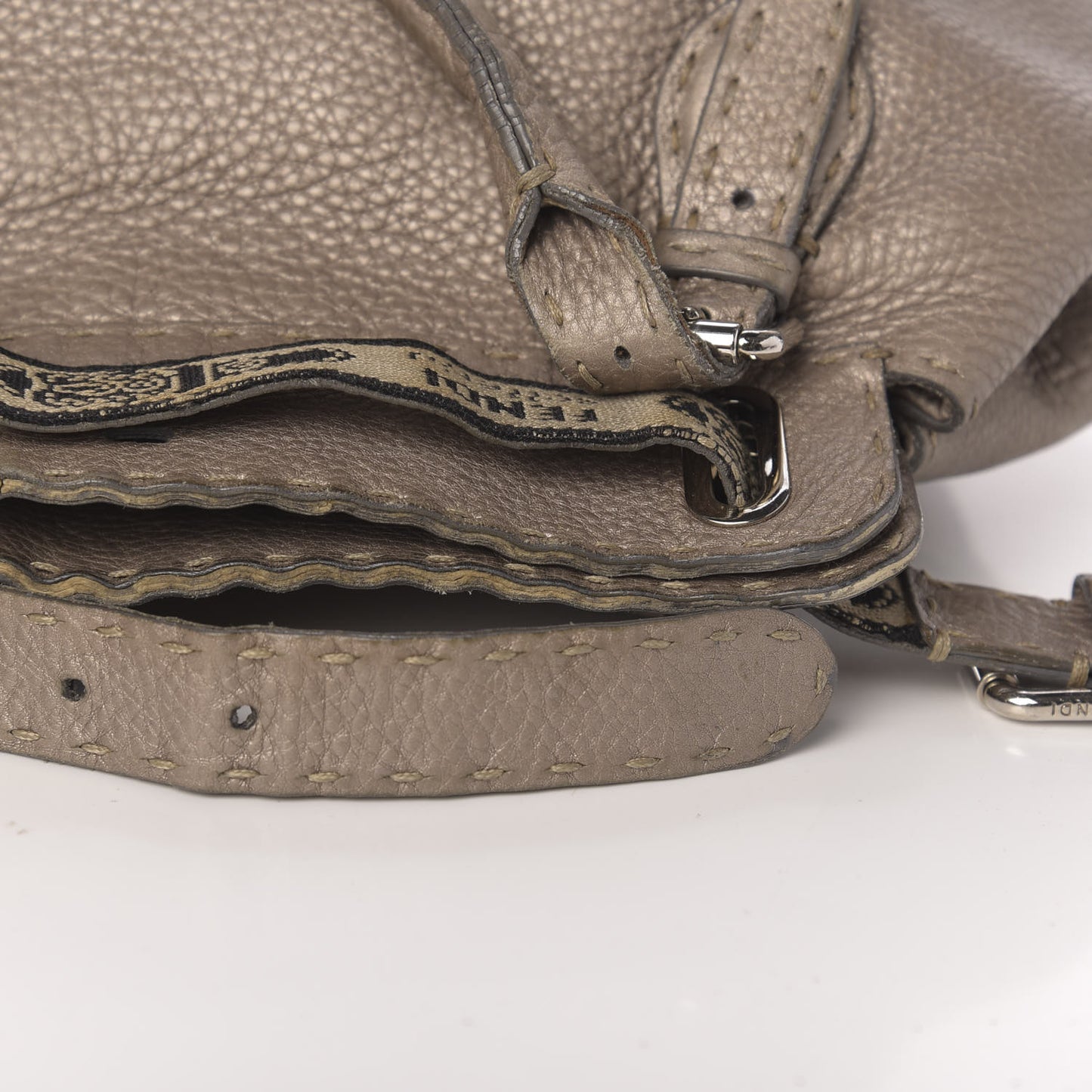 Cuoio Romano Selleria Small Villa Borghese Tote Peltro