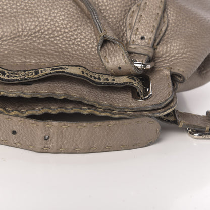 Fendi Cuoio Romano Selleria Small Villa Borghese Tote Peltro 12 of 19