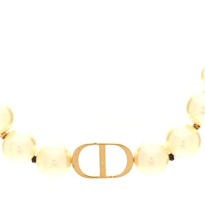 Christian Dior Pearl 30 Montaigne Choker Necklace Gold 4 of 6