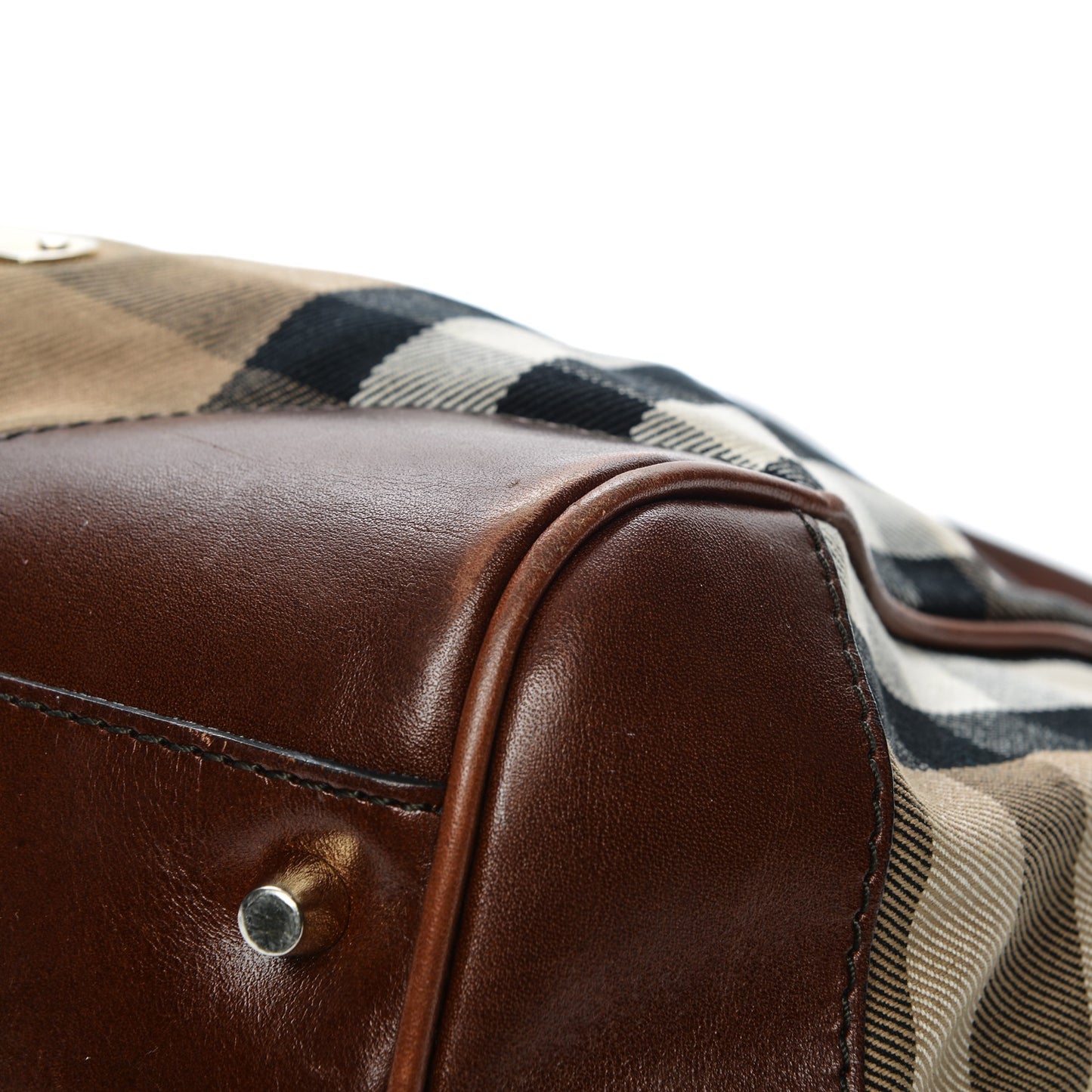 House Check Small Canterbury Tote Dark Tan
