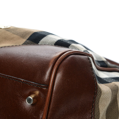 Burberry House Check Small Canterbury Tote Dark Tan 11 of 14