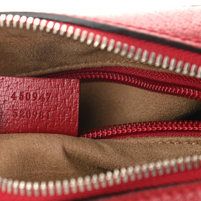 Gucci GG Supreme Monogram Tian Web Camera Bag Beige Multicolor Red 7 of 10