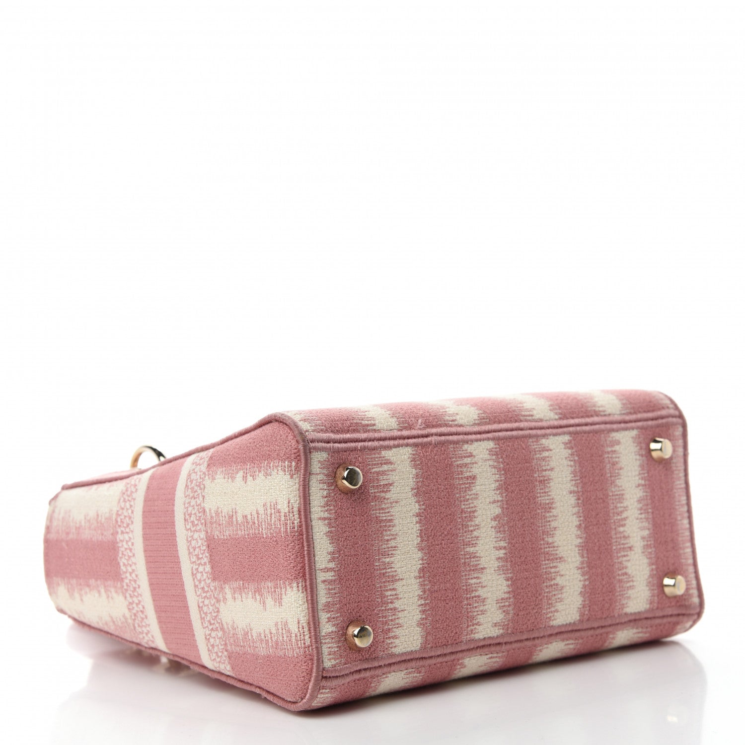 Christian Dior Canvas Medium D-Stripes Lady D-Lite Pink 4 of 13