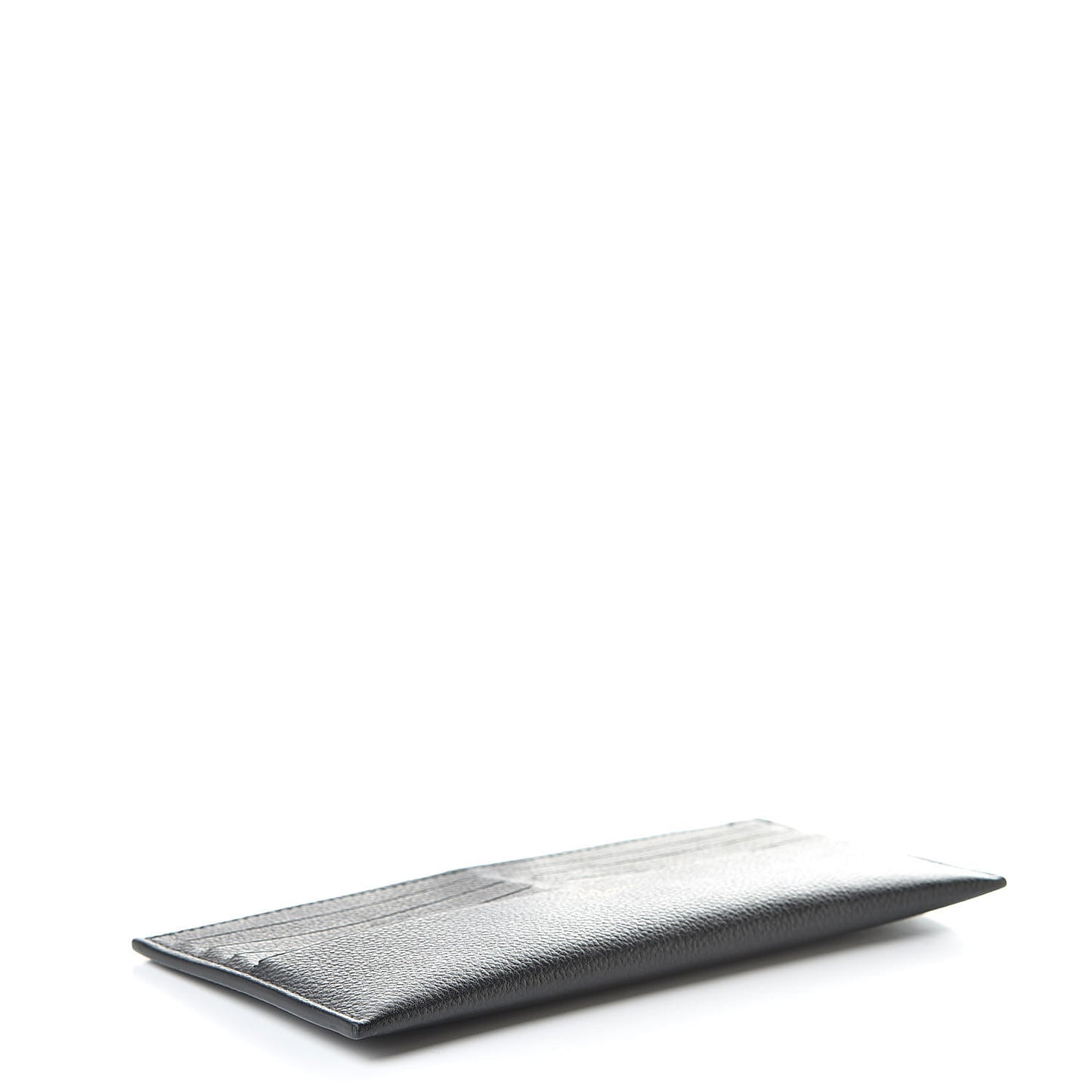 Calfskin Felicie Chain Wallet Card Holder Insert Black