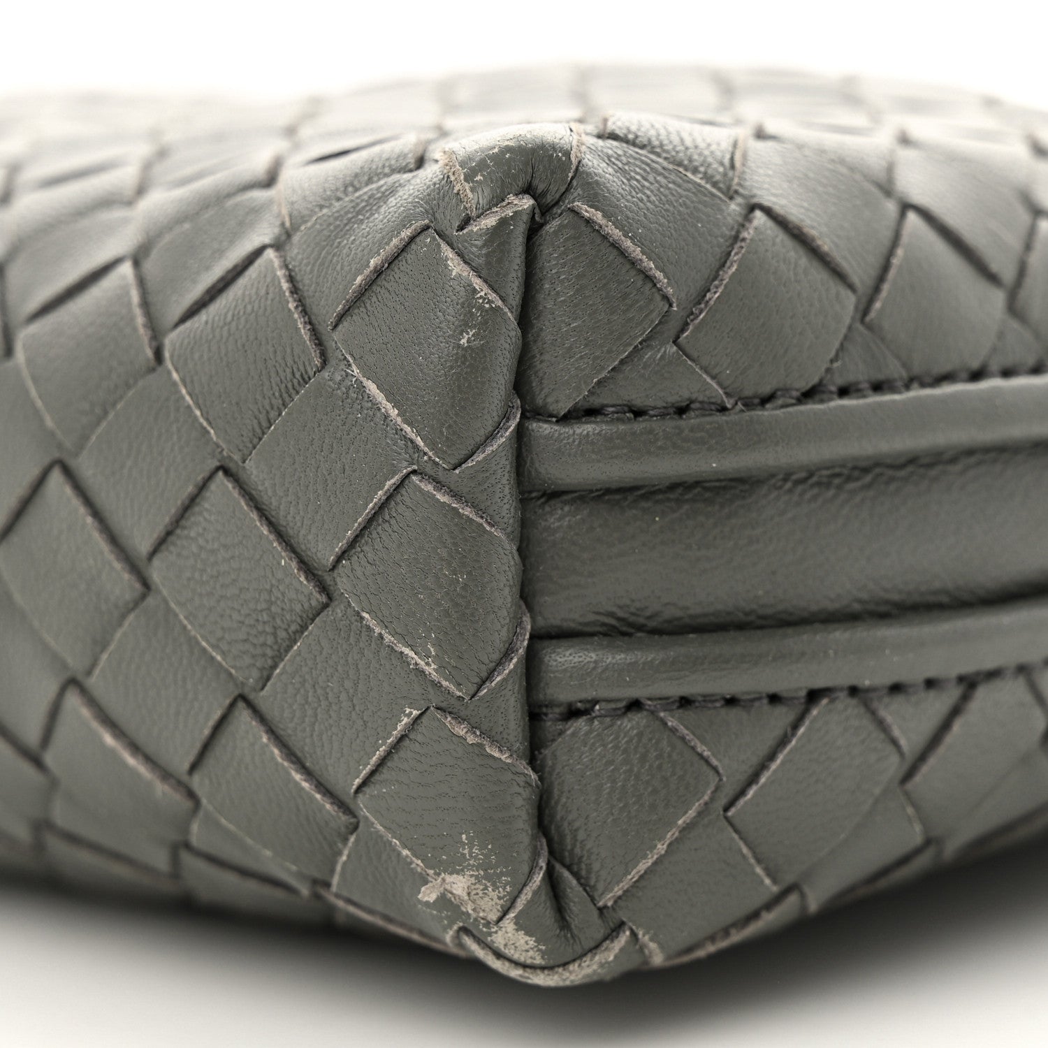 Bottega Veneta Nappa Intrecciato Nodini Crossbody Messenger New Light Grey 10 of 13