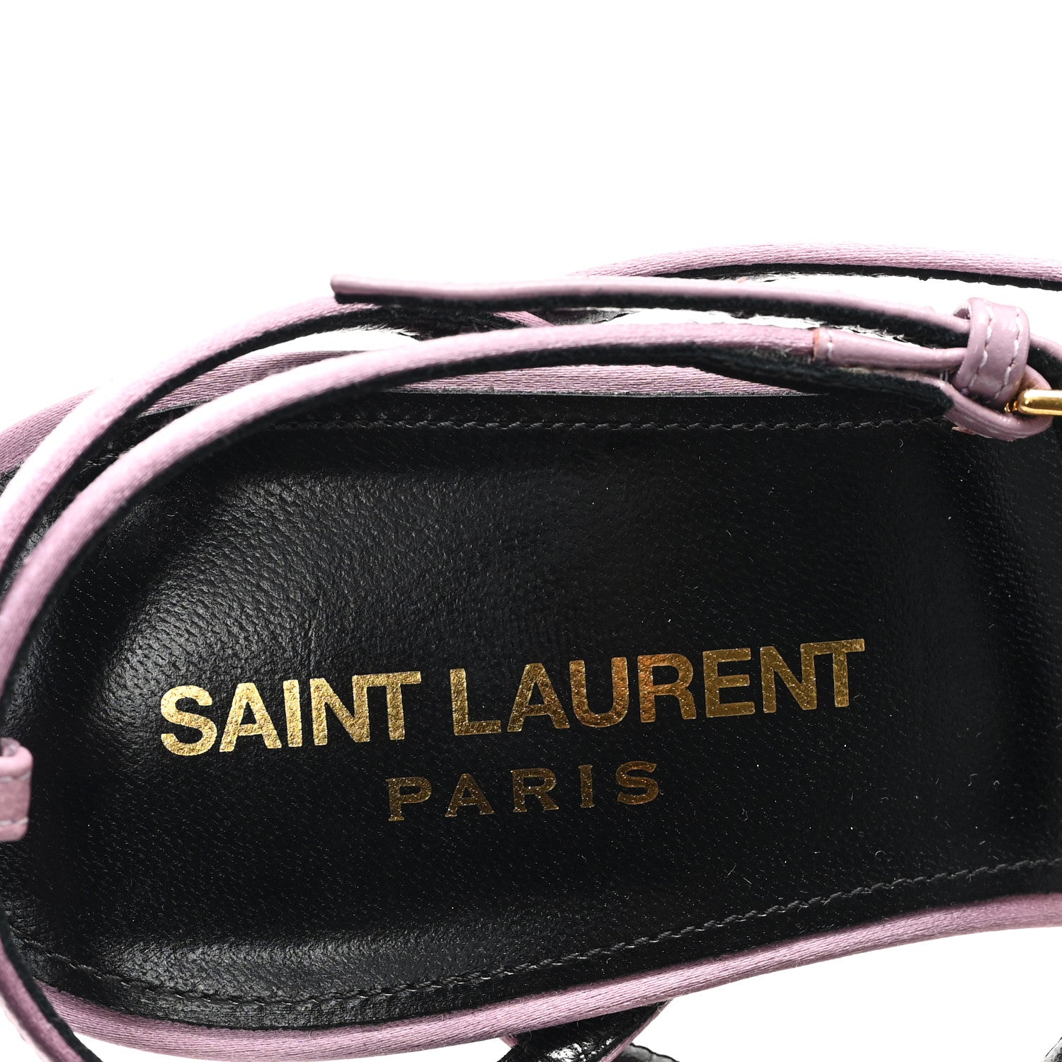 Saint Laurent Crepe Satin Dive 110 Mule Sandals 38.5 Ancient Pink 8 of 11