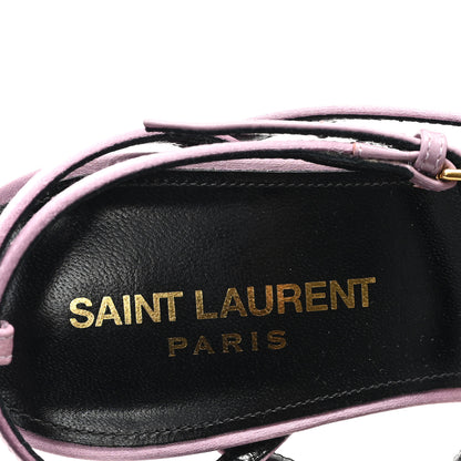 Saint Laurent Crepe Satin Dive 110 Mule Sandals 38.5 Ancient Pink 8 of 11
