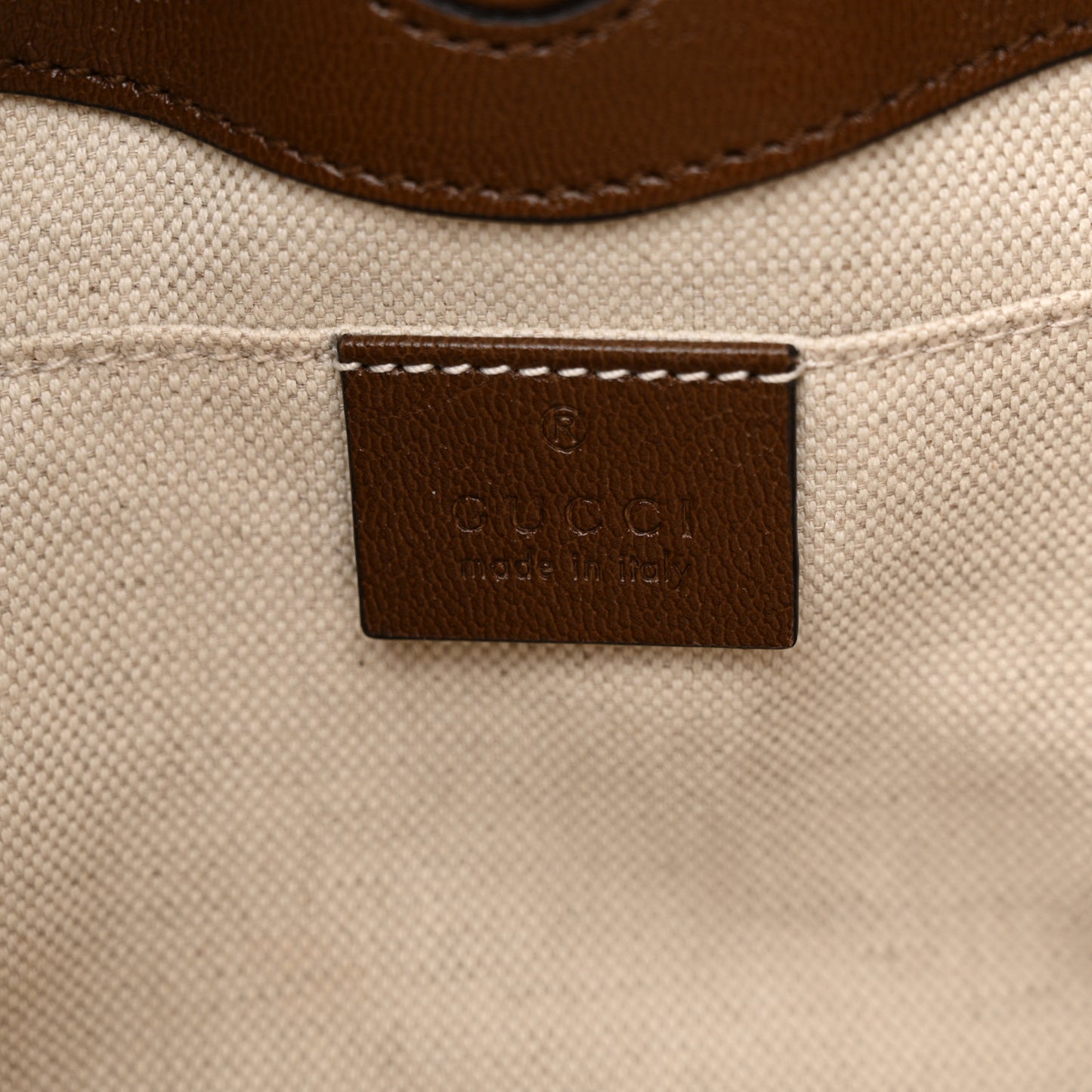 Monogram Calfskin Medium Horsebit 1955 Tote Bag Beige Brown Sugar