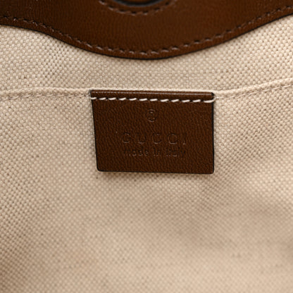Gucci Monogram Calfskin Medium Horsebit 1955 Tote Bag Beige Brown Sugar 7 of 14