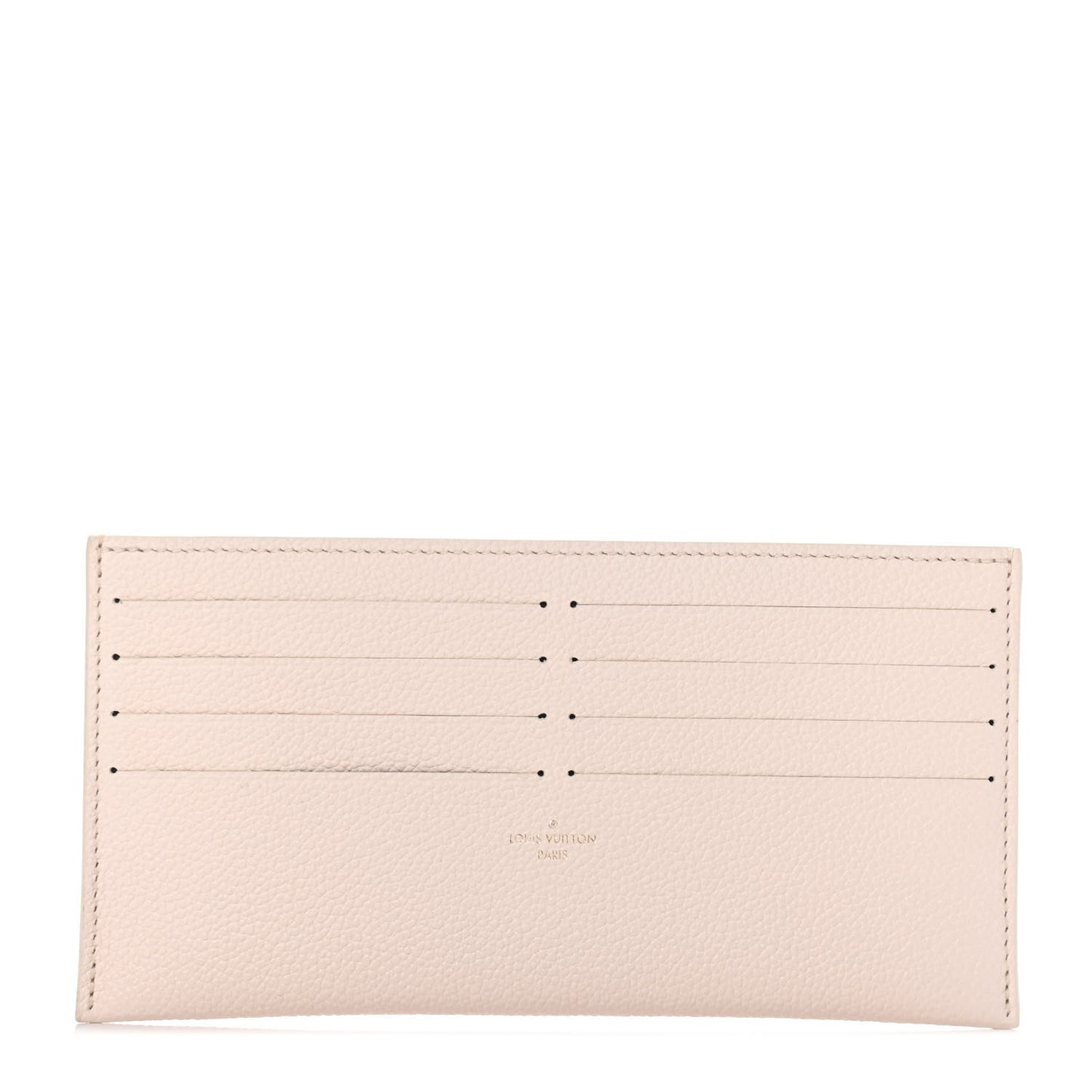 Calfskin Felicie Chain Wallet Card Holder Insert Cream