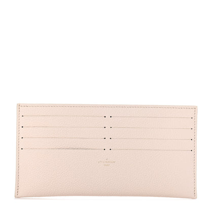 Louis Vuitton Calfskin Felicie Chain Wallet Card Holder Insert Cream 1 of 4