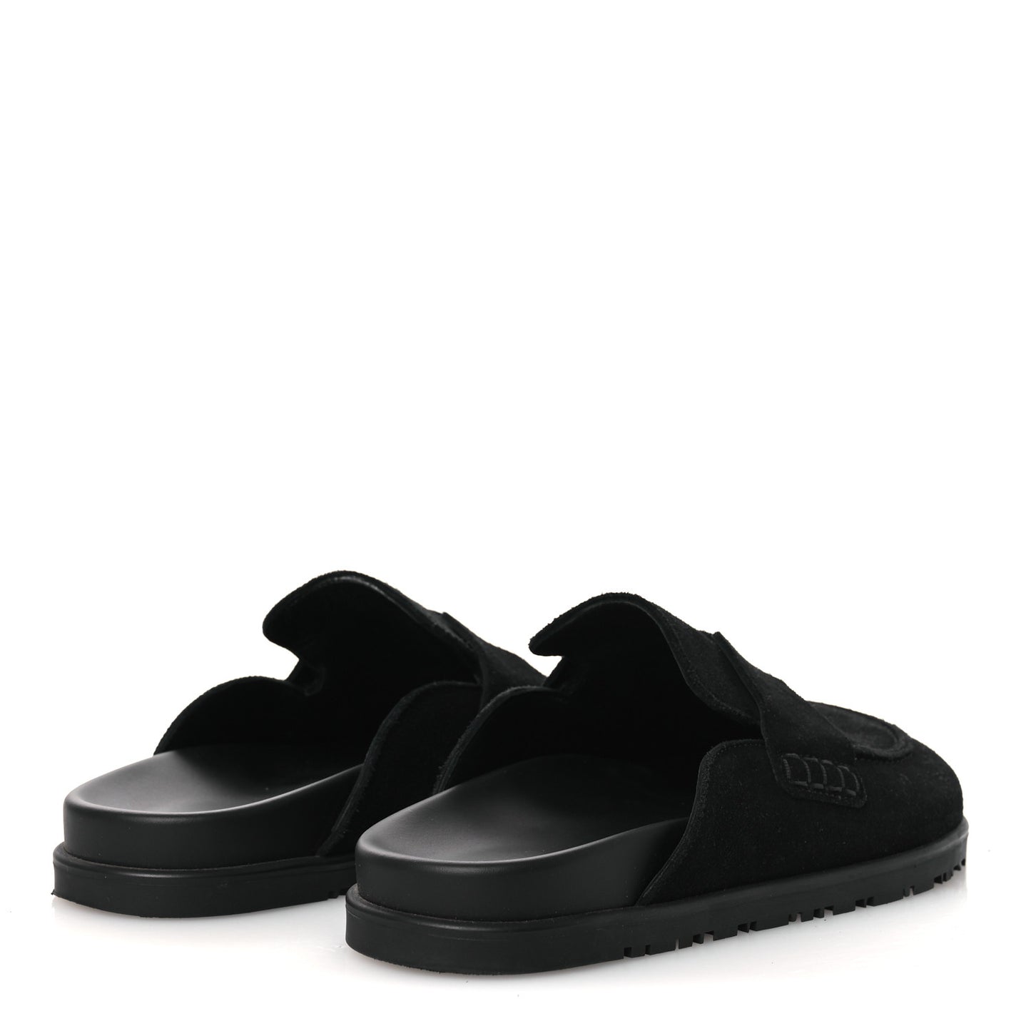 Suede Calfskin Go Mules 39 Black