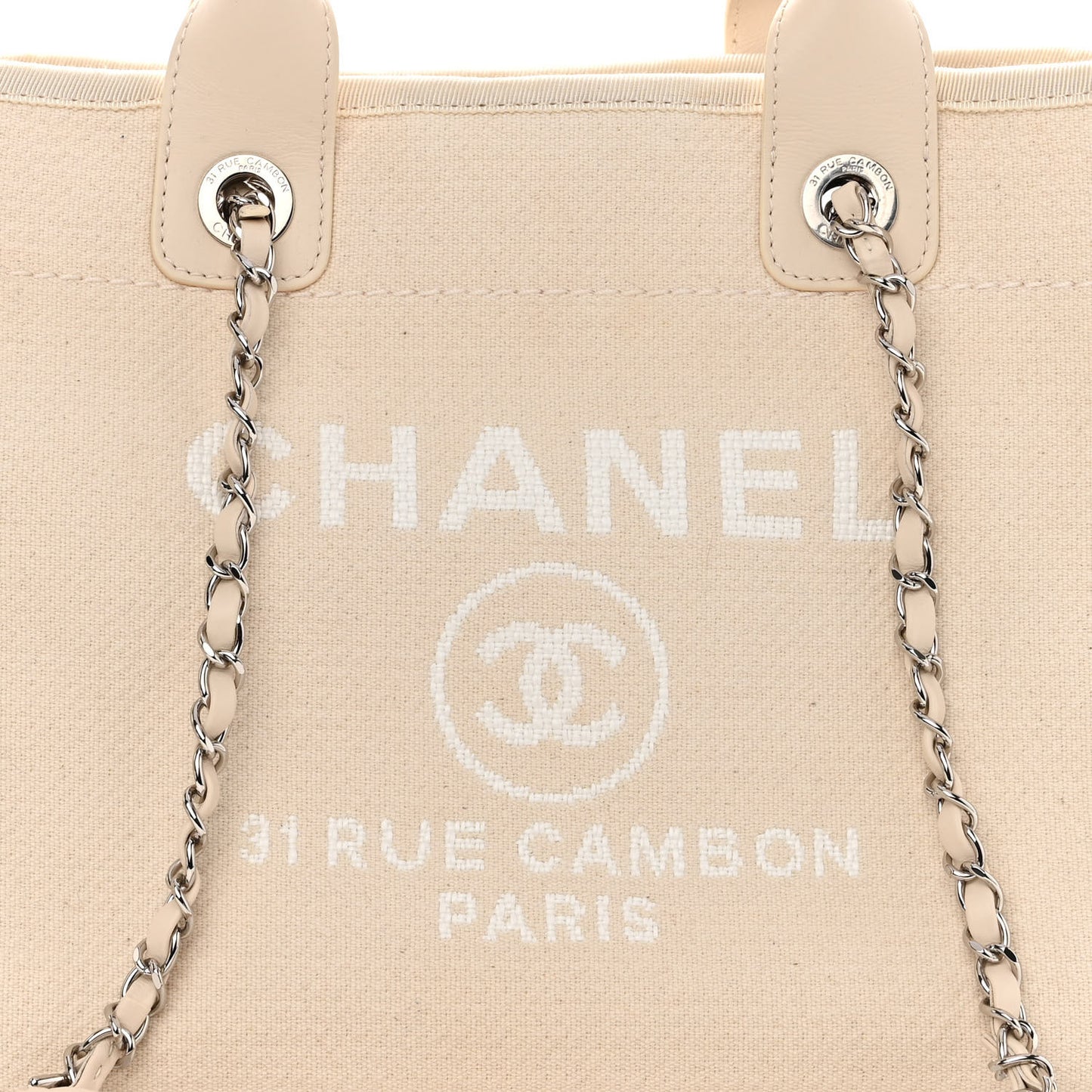 Mixed Fibers Small Deauville Tote White