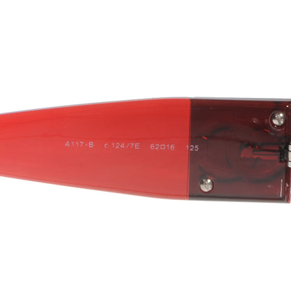 Chanel Crystal CC Logo Sunglasses 4117 B Red 4 of 5