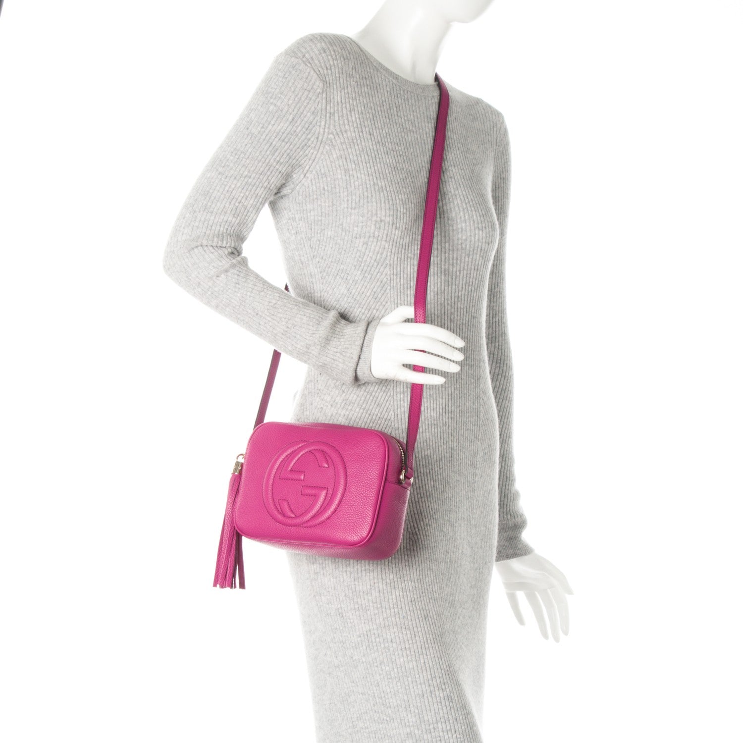 Gucci Cellarius Calfskin Small Soho Disco Bag Bright Bouganville 2 of 7